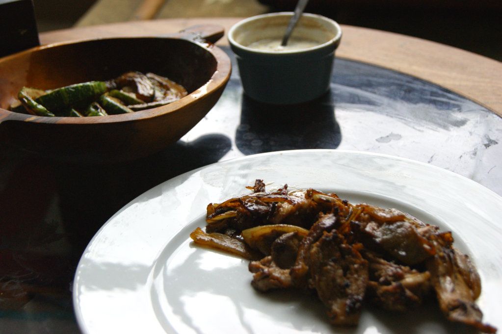 Roast Lamb with Caramelised-Butter Marrow and Spicy Yoghurt Sauce