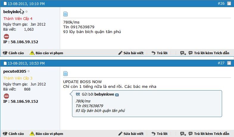 (pecute0205 + bebyinlove) clone kê giá => Ban forever + BL - 3