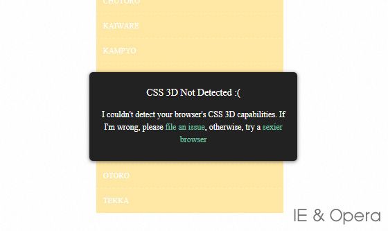 Makisu - CSS 3D Dropdown