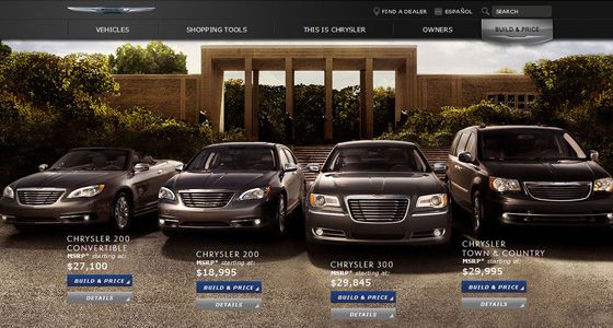 Phong cách thiết kế website xe hơi nên tham khảo