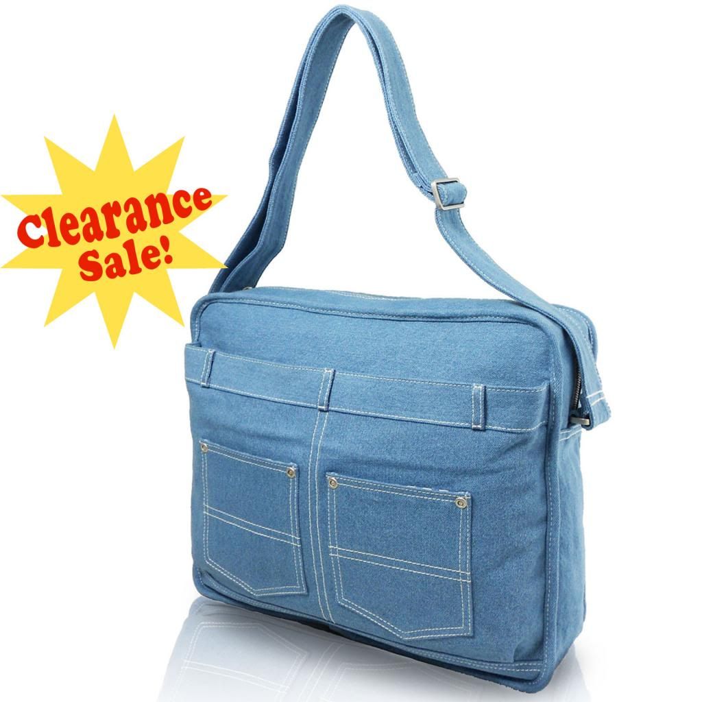 Large Soft Washed Cotton Denim Shoulder Bag Casual Satchel Unisex Clearance Sale eBay