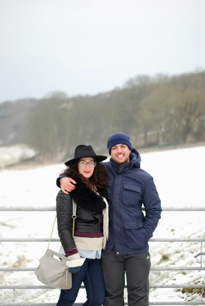 chambray and curls snow