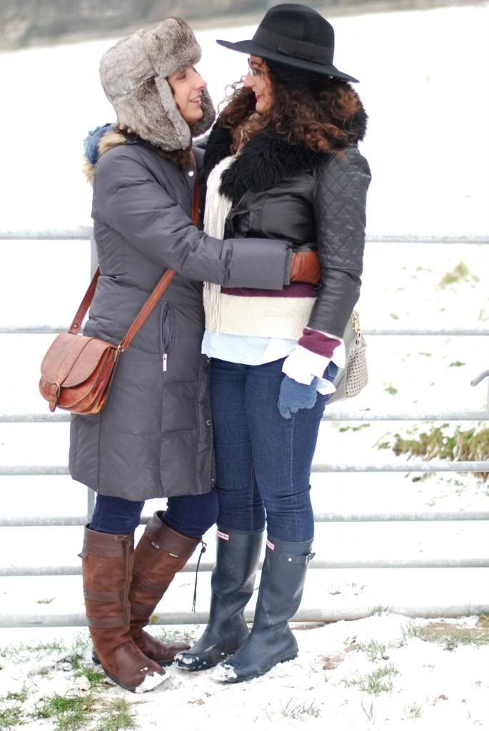 chambray and curls snow