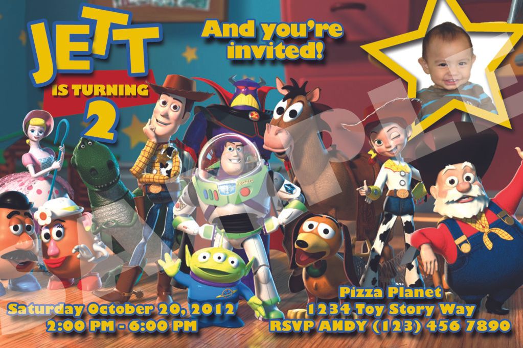 Custom Toy Story Invitations | eBay