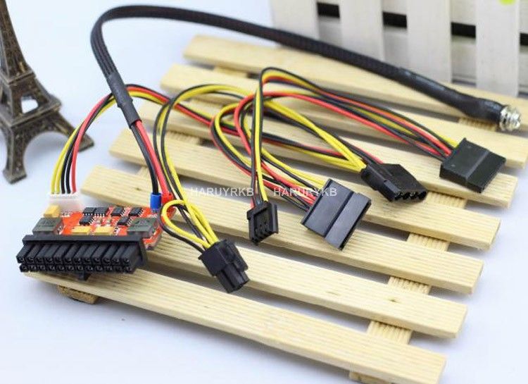 200W high power 24pin miniITX DC ATX power supply w/16V24VDC wide