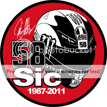 Marco Simoncelli Aufkleber Vinyl Sticker Super Sic Decal Superbike