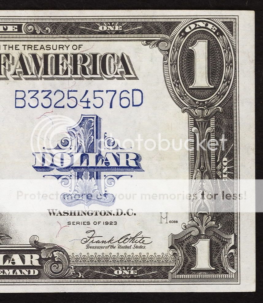 1923 $1.00 Silver Certificate *Horse blanket note* Uncirculated  