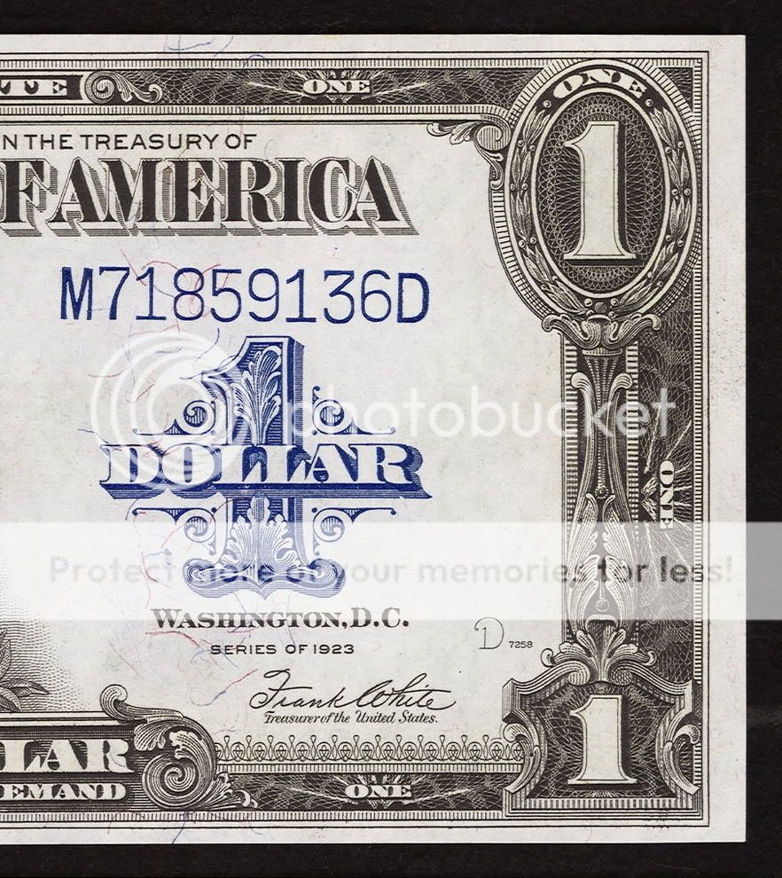 1923 $1 Silver Certificate *Horse blanket note* Uncirculated  