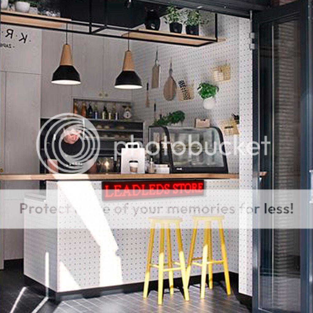 Leadleds Open Signs Programmable Scrolling Message LED Display Board