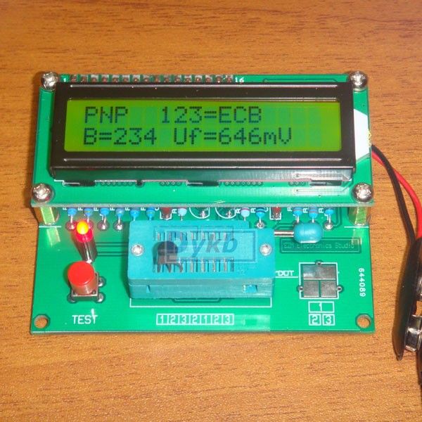Digital Transistor Tester Capacitor ESR Inductance Resistor LCR Meter ...
